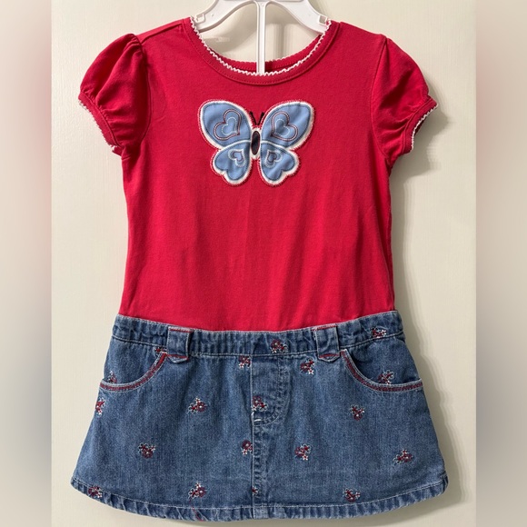 Faded Glory Other - Vintage Faded Glory Knit and Denim Dress size 4/4T